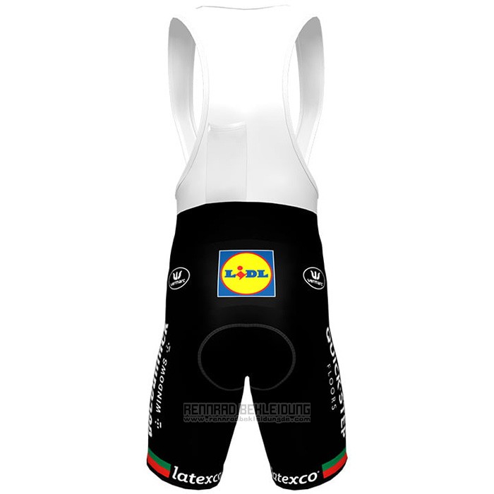 2021 Fahrradbekleidung Deceuninck Quick Step Wei Trikot Kurzarm und Tragerhose - zum Schließen ins Bild klicken